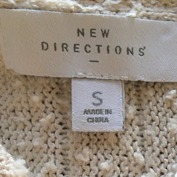 Sweater Crochet Knitted Long Sleeves V-neck Women’s Size Small - Picture 3 of 9